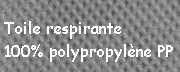 toile non tissée respirante 100% polypropylène PP