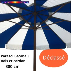 Toile de remplacement pour parasol diamètre 350 cm Rayon Bleu