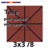 Toile 3x3 Terracotta (mat-central)