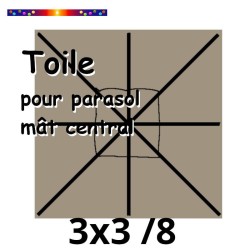 Toile 3x3 Taupe (mat-central)