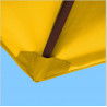 Toile polyester pour parasol carré 2x2 Jaune d'Or : coté bas de la baleine