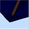 Toile polyester pour parasol carré 2x2 Bleu Marine : coté bas de la baleine