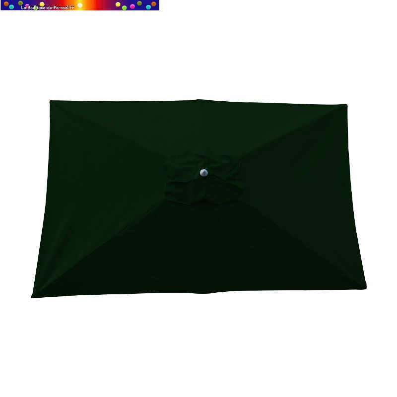 Parasol Lacanau Vert Pinède 200 x 300 cm Alu vu de dessus Parasol Lacanau Vert Pinède 200 x 300 cm Alu vu de dessus