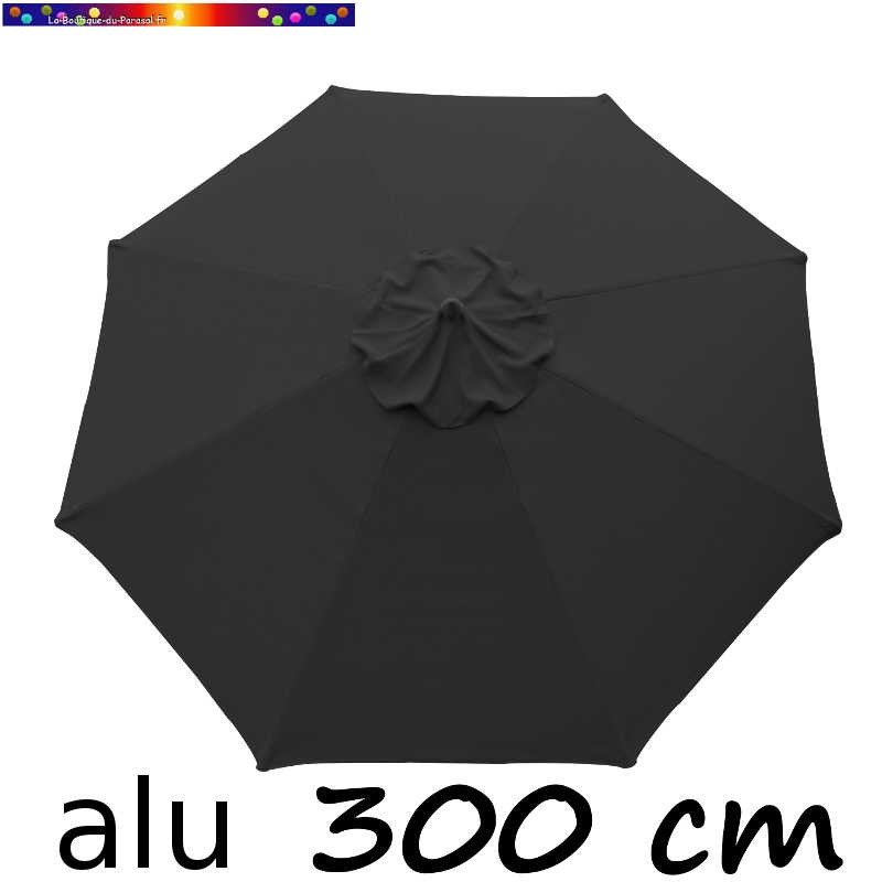 Parasol Lacanau rond (octogonal) Diamètre 300 cm Aluminium avec toile couleur Gris Souris : Parasol vu de dessous Parasol Lacanau rond (octogonal) Diamètre 300 cm Aluminium avec toile couleur Gris Souris : Parasol vu de dessous