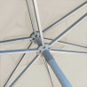 Parasol Biarritz diamètre 300 cm Blanc Ecru Nature : détail du système d'ouverture du parasol