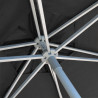 Parasol Biarritz diamètre 300 cm Gris Anthracite : détail du système d'ouverture du parasol