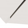Parasol Biarritz diamètre 300 cm Blanc Ecru Nature : détail du fourreau de fixation de la toile