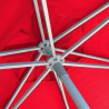 Parasol Biarritz diamètre 300 cm Rouge Coquelicot : détail du système d'ouverture du parasol