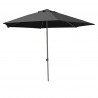 Parasol Biarritz diamètre 300 cm Gris Anthracite : vu de face