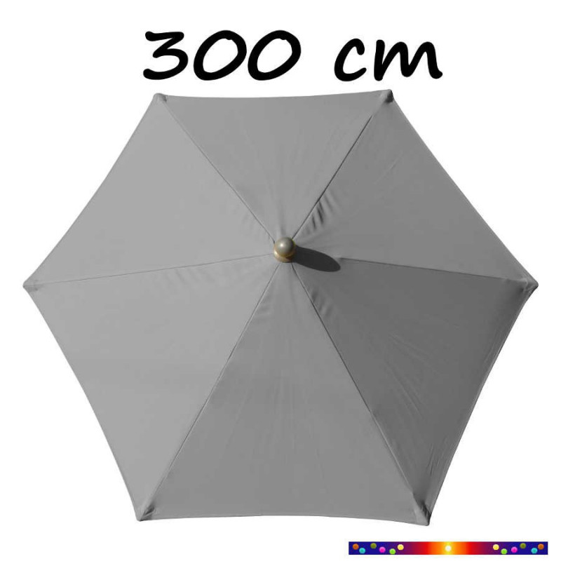 Parasol Arcachon Gris Perle diamètre 300 cm Structure Aluminium Parasol Arcachon Gris Perle diamètre 300 cm Structure Aluminium