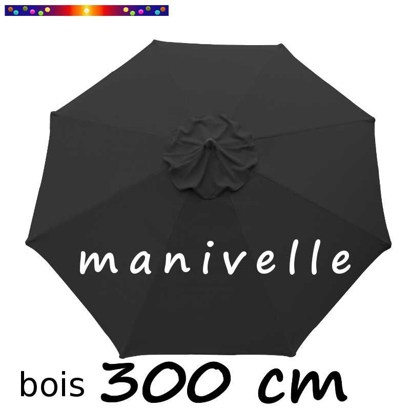 Parasol Lacanau Gris Souris 300 cm Bois Manivelle Parasol Lacanau Gris Souris 300 cm Bois Manivelle