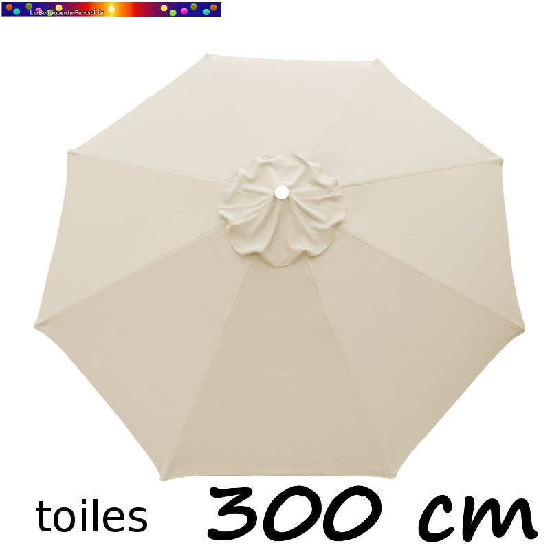 Toile en second choix : Toile de remplacement pour parasol 300 cm COULEUR GREIGE