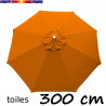 Toile en second choix : Toile de remplacement pour parasol 300 cm COULEUR ORANGE