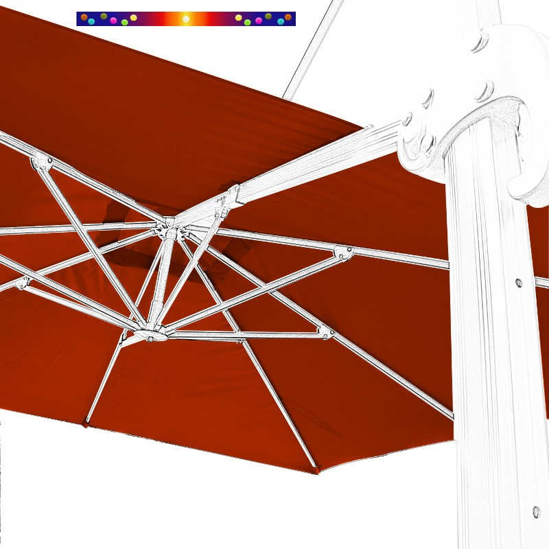 Toile en second choix : Toile 3x3 pour Parasol déporté Biscarrosse TERRACOTTA Toile en second choix : Toile 3x3 pour Parasol déporté Biscarrosse TERRACOTTA