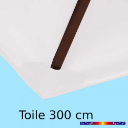 Toile de remplacement pour parasol 350 cm Blanc Jasmin : détail du fourreau