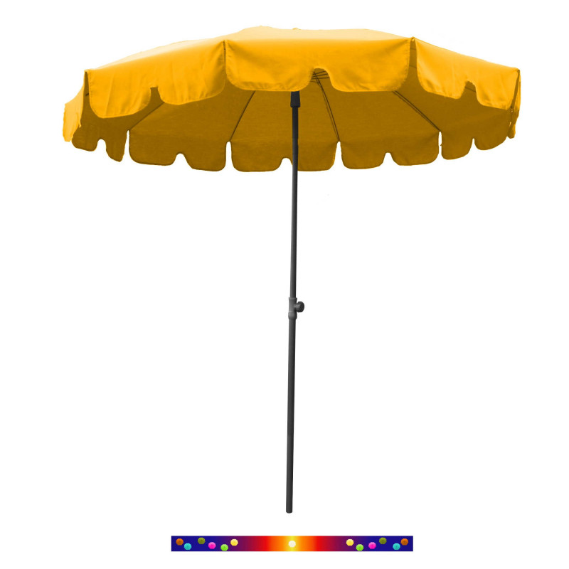 Parasol Jaune Maïs 200 cm design italien Parasol Jaune Maïs 200 cm design italien