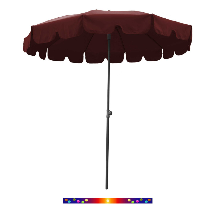 Parasol Rouge Bordeaux 200 cm design italien Parasol Rouge Bordeaux 200 cm design italien