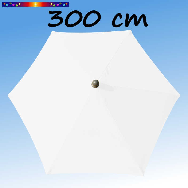 Parasol Arcachon Blanc diamètre 300 cm : vu de dessus Parasol Arcachon Blanc diamètre 300 cm : vu de dessus