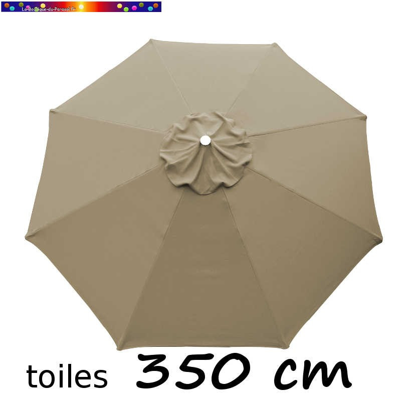 Toile 3°choix : Toile de remplacement pour parasol OCTOGONAL 350 cm Taupe Toile 3°choix : Toile de remplacement pour parasol OCTOGONAL 350 cm Taupe