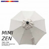 Parasol Mini ZEN : toile vue de dessus