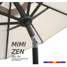 Parasol Mini ZEN : détail de l'inclinaison