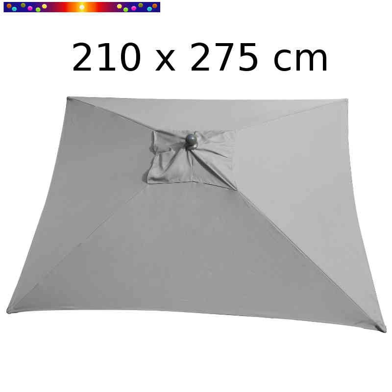 Parasol Arcachon Gris Perle 210 x 275 cm Alu : vu de dessus Parasol Arcachon Gris Perle 210 x 275 cm Alu : vu de dessus