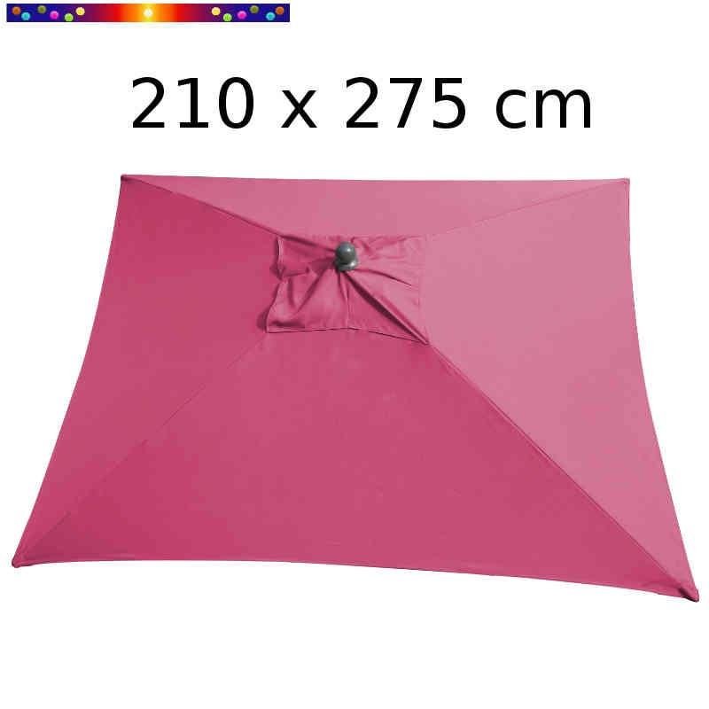 Parasol Arcachon Pivoine 210 x 275 cm Alu : vu de dessus Parasol Arcachon Pivoine 210 x 275 cm Alu : vu de dessus