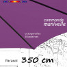 Parasol Lacanau Violette 350 cm Bois Manivelle  : fourreau coté baleine