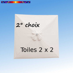 Toile second choix Carré 2x2 Toile de remplacement pour parasol carré 2x2