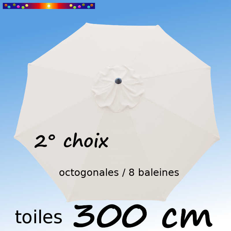Toile second choix D300/8 Toile de remplacement pour parasol OCTOGONAL 300 cm