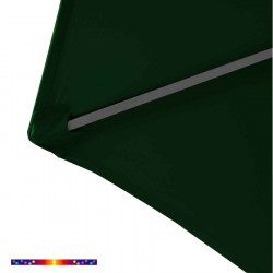 Toile de remplacement Vert Pinède HEXAGONALE 300 cm pour parasol à mât central