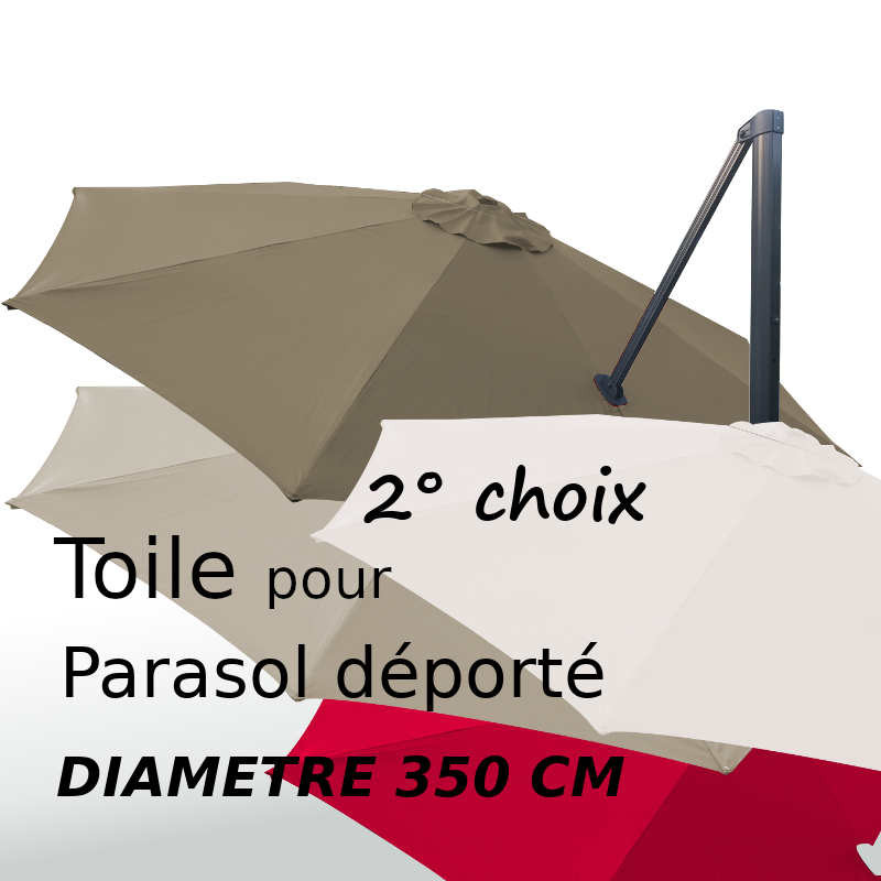 Toile second choix 350cm/8cotés pour Parasol Déporté