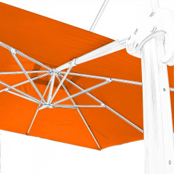 Toile 3x3 pour Parasol Biscarrosse Orange vue de dessous