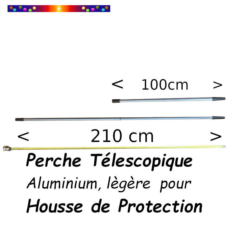 Perche Alu Télescopique 110/200cm Perche Alu Télescopique 110/200cm
