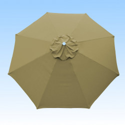 Toile de remplacement pour parasol 300 cm Sable Greige
