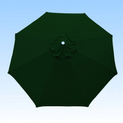 Toile de remplacement pour parasol 300 cm Vert Pinède