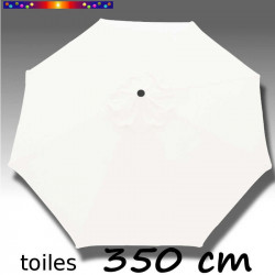 Toile de remplacement pour parasol 350 cm Blanc Jasmin