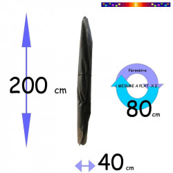 Housse pour parasol 200 cm x Largeur 40 cm : dimensions