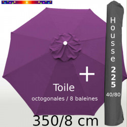 Pack : Toile 350/8 Violette + Housse 225x40/80