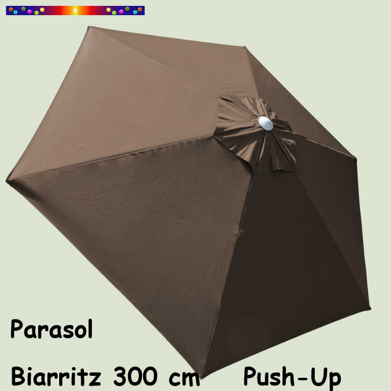 Parasol Biarritz Gris Taupe 300 cm Alu 
