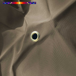 Toile polyester pour parasol carré 2x2 couleur Chamois : détail de l’œillet central