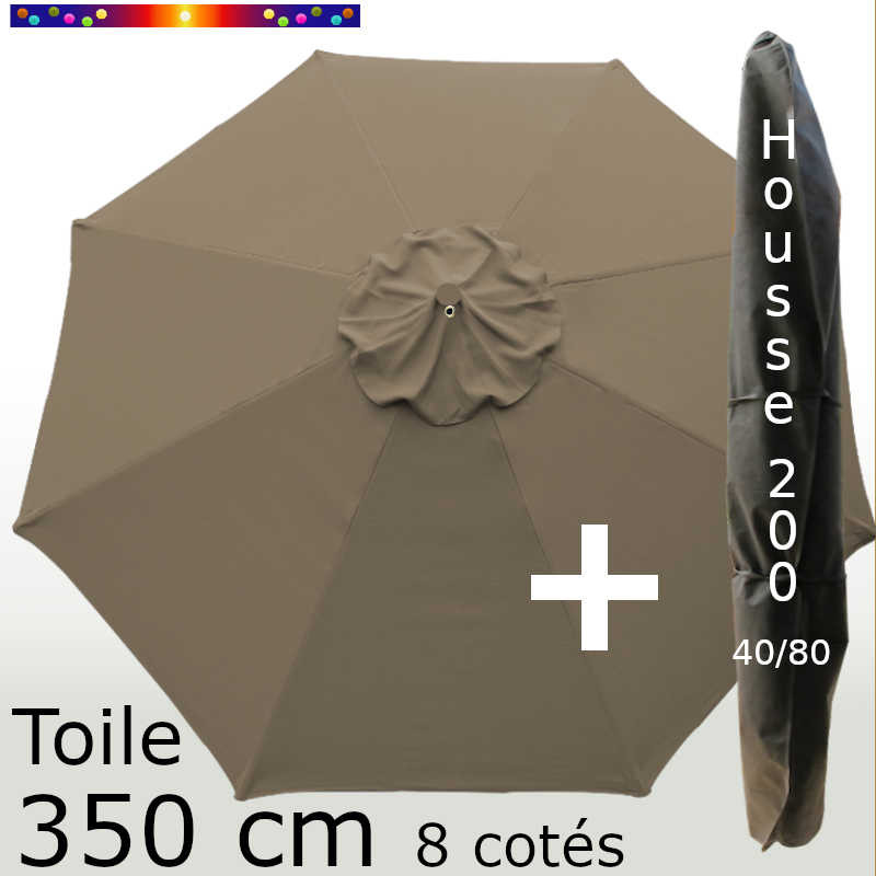 Pack : Toile 350/8 Chamois + Housse 200x40/80