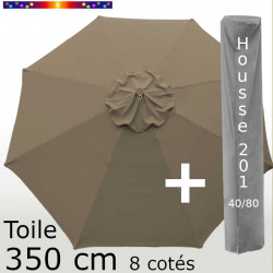 Pack : Toile 350/8 Chamois + Housse 201x40/80