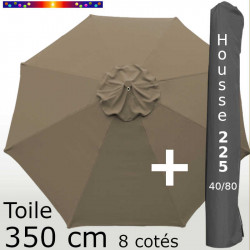 Pack : Toile 350/8 Chamois + Housse 225x40/80