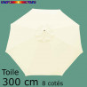 Toile déclassée 300cm ( 8 cotés pour parasol mât central Lacanau ) choix 2