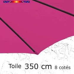Toile de remplacement pour parasol diamètre 350 cm couleur Rose Fushia