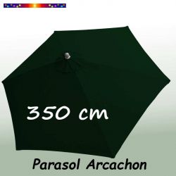 Parasol Arcachon Vert Pinède 350 cm : vu de dessus