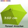 Parasol Arcachon Vert Limone 365 cm : vu de dessus