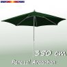 Parasol Arcachon Vert Pinède 350 cm : vu de face