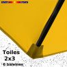 Toile Tournesol pour parasol Lacanau rectangle 2x3